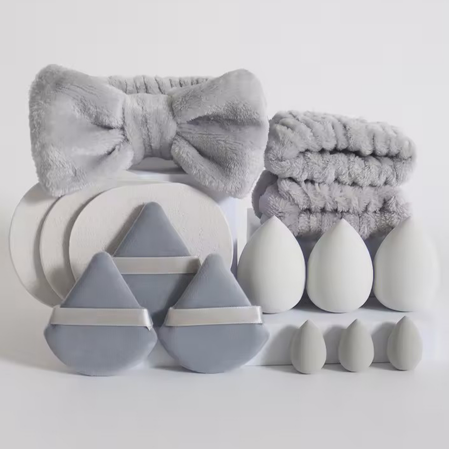 Glow Cosmo 15PCS Makeup Sponge & Accessories Set