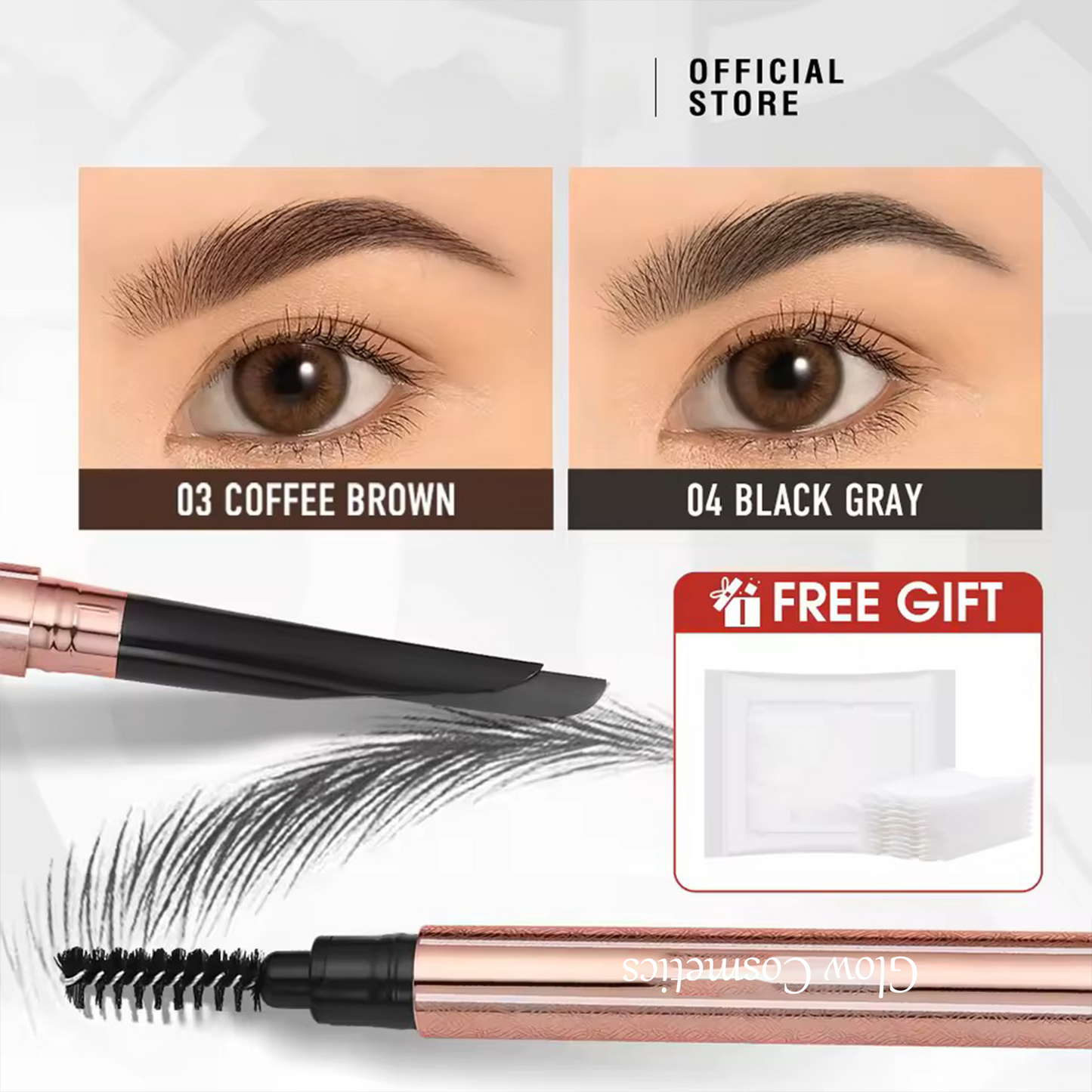 Glow Cosmo Waterproof Eyebrow Pencil