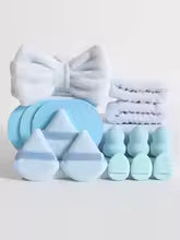 Glow Cosmo 15PCS Makeup Sponge & Accessories Set
