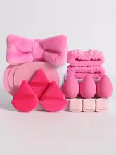 Glow Cosmo 15PCS Makeup Sponge & Accessories Set