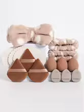 Glow Cosmo 15PCS Makeup Sponge & Accessories Set